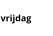 vrijdag