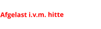 Afgelast i.v.m. hitte
