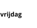 vrijdag