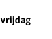 vrijdag